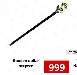 NH Market Gouden dollar scepter aanbieding