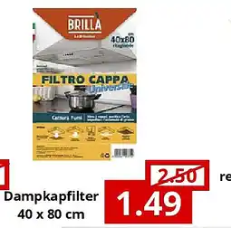 NH Market Dampkapfilter 40 x 80 cm aanbieding