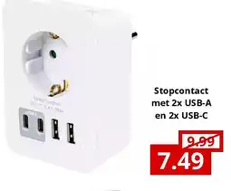 NH Market Stopcontact met 2x USB-A en 2x USB-C aanbieding