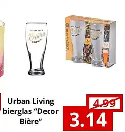 NH Market Urban Living bierglas “Decor Bière” aanbieding