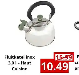 NH Market Fluitketel inox 3,0 l – Haut Cuisine aanbieding