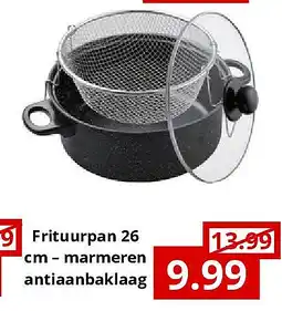 NH Market Frituurpan 26 cm – marmeren antiaanbaklaag aanbieding