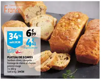 Plateau De 3 Cakes
