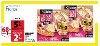 Auchan Pizza Crust Sodebo aanbieding