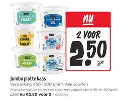 Jumbo Jumbo platte kaas aanbieding