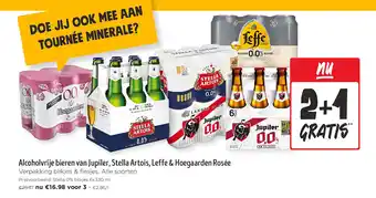 Alcoholvrije bieren van Jupiler, Stella Artois, Leffe & Hoegaarden Rosée