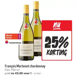 Jumbo François Martenot chardonnay aanbieding