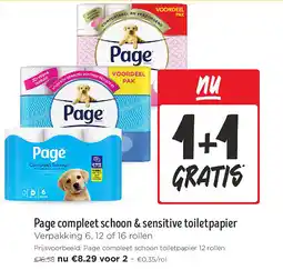Jumbo Page compleet schoon & sensitive toiletpapier aanbieding