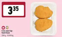 Delhaize Croc met kip ham/kaas aanbieding