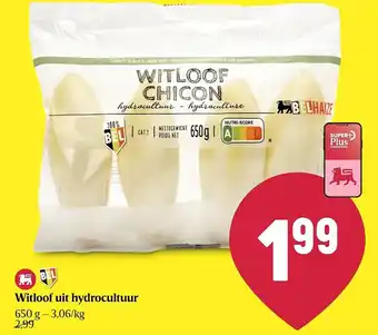 Delhaize Witloof uit hydrocultuur aanbieding