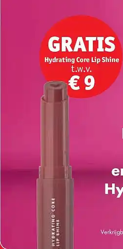 Kruidvat Hydrating Core Lip Shine aanbieding