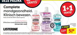 Kruidvat 2x Listerine Coolmint mondwater 500 ml aanbieding