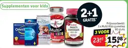 Kruidvat 3 x Multi Kids gummies 60 stuks aanbieding