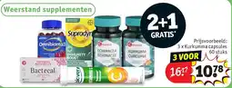 Kruidvat 3 x Kurkumma capsules 60 stuks aanbieding