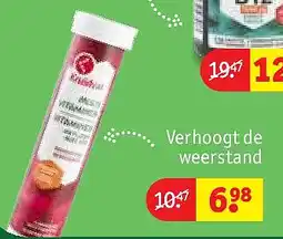 Kruidvat Kruidvat Multivitaminen & Mineralen Bruistabletten aanbieding