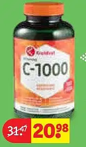 Kruidvat Kruidvat Vitamine C-1000 Tabletten aanbieding
