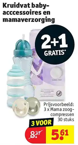 Kruidvat 3 x Mama zoogcompressen 30 stuks aanbieding