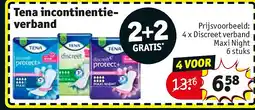 Kruidvat 4 x Discreet verband Maxi Night 6 stuks aanbieding