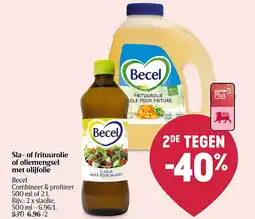 Delhaize Sla- of frituurolie of oliemengsel met olijfolie aanbieding