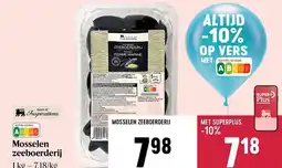 Delhaize Mosselen zeeboerderij aanbieding