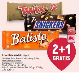 Delhaize Chocoladesnack in repen aanbieding