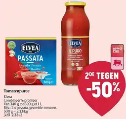 Delhaize Elvea Tomatenpuree aanbieding