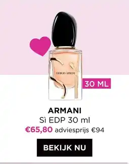 ICI PARIS XL Armani Sì EDP aanbieding