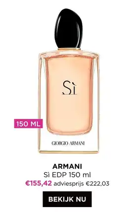 ICI PARIS XL Armani Sì EDP aanbieding
