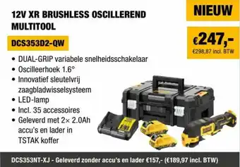 12V XR Brushless Oscillerend Multitool