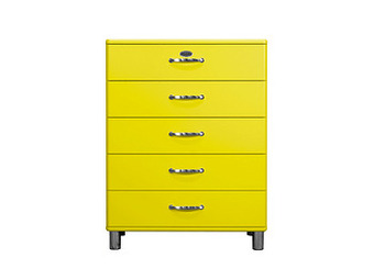 Deba Meubelen Commode MALIBU - Geel Geel aanbieding