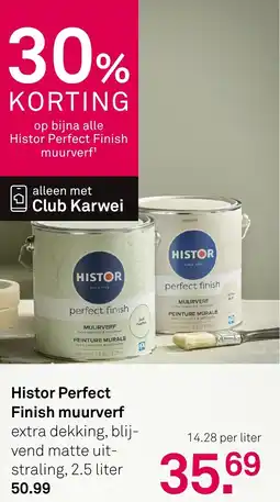 Karwei Histor Perfect Finish muurverf aanbieding