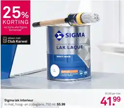 Karwei Sigma Lak Interieur aanbieding