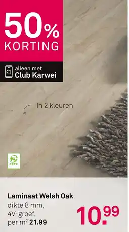 Karwei Laminaat Welsh Oak aanbieding