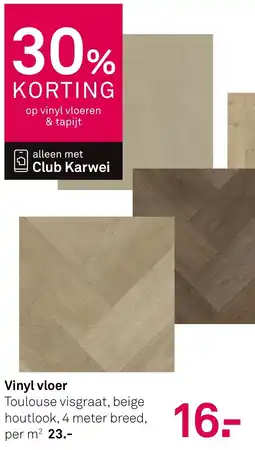 Karwei Vinyl vloer aanbieding
