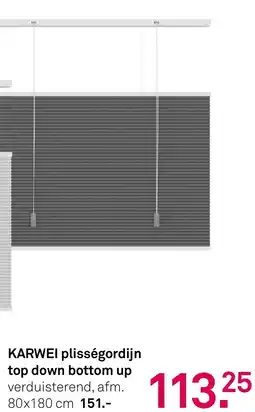 Karwei Karwei Plisségordijn Top Down Bottom Up aanbieding