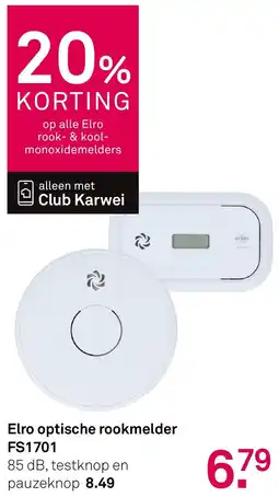 Karwei Elro Optische Rookmelder FS1701 aanbieding