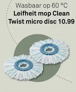 Karwei Leifheit mop Clean Twist micro Disc aanbieding