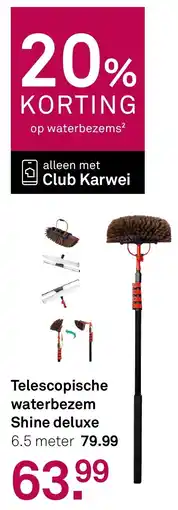Karwei Telescopische waterbezem Shine deluxe aanbieding