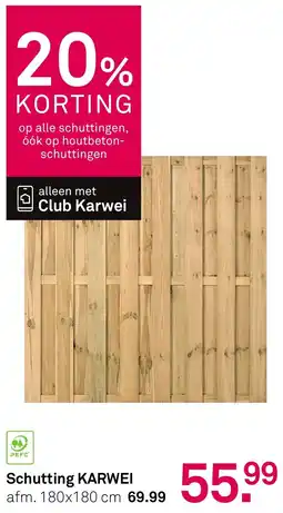 Karwei Schutting Karwei aanbieding