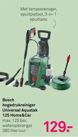Karwei Bosch hogedrukreiniger Universal Aquatak 125 Home & Car aanbieding