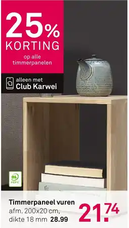 Karwei Timmerpaneel vuren aanbieding
