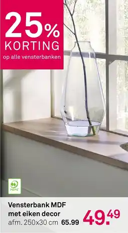 Karwei Vensterbank MDF met eiken decor aanbieding