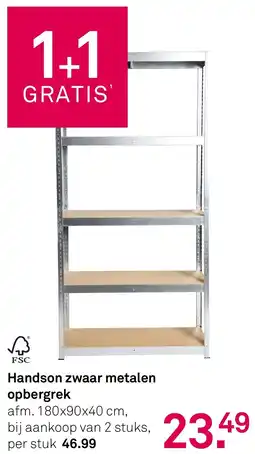 Karwei Handson zwaar metalen opbergrek aanbieding