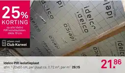 Karwei Idelco PIR isolatieplaat aanbieding