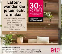 Karwei Lattenwand voor Buiten aanbieding