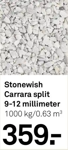Karwei Stonewish Carrara split 9-12 millimeter aanbieding