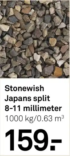 Karwei Stonewish Japans split 8-11 millimeter aanbieding