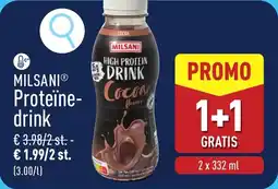 ALDI Milsani Proteïne drink aanbieding