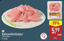 ALDI Kalkoenfiletblokjes aanbieding