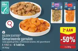 ALDI Golden Seafood Gemarineerde Garnalen aanbieding